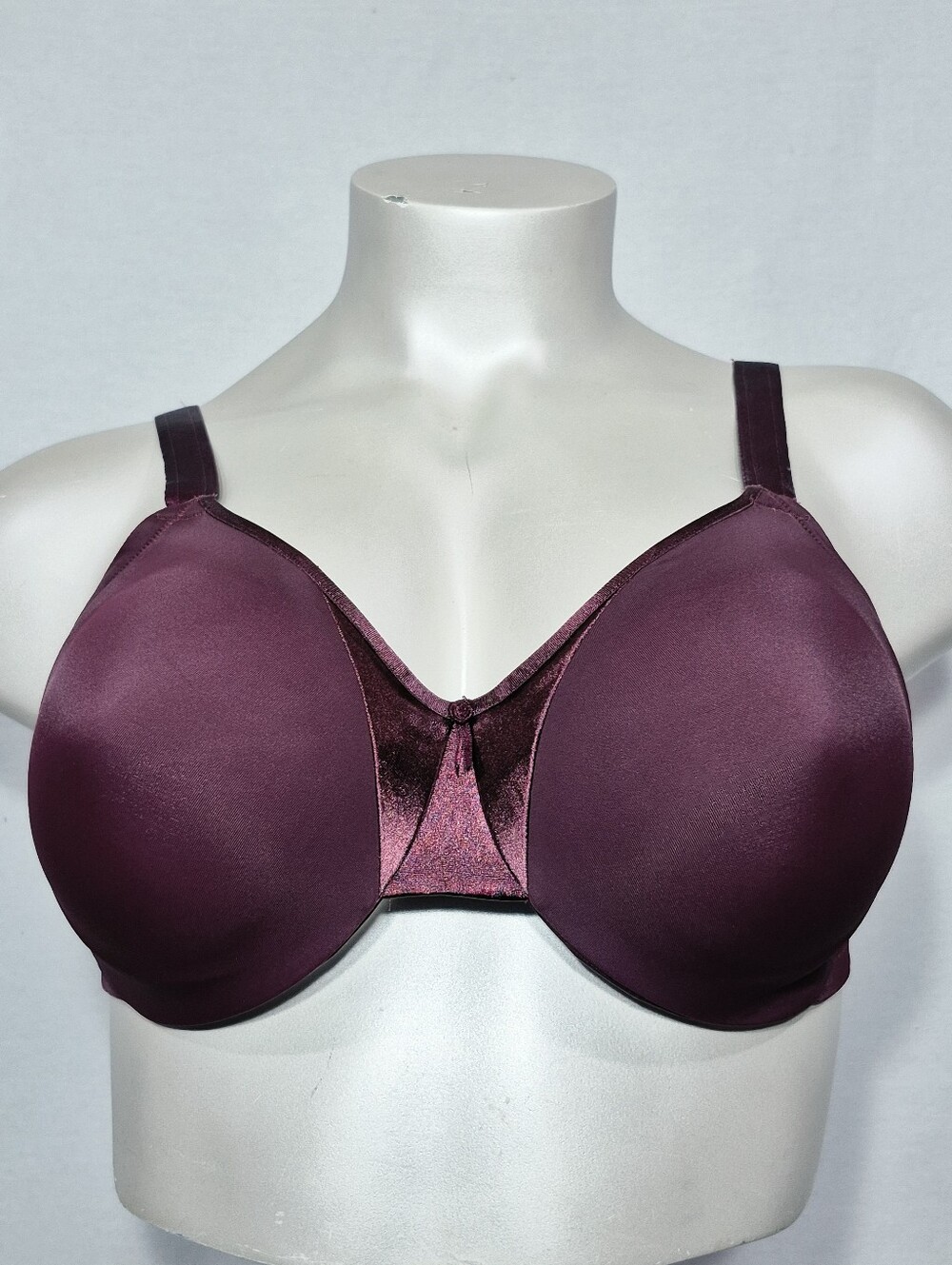40D‎ Olga 5006 Satin Edge Comfort Undrewire Bra Burgundy